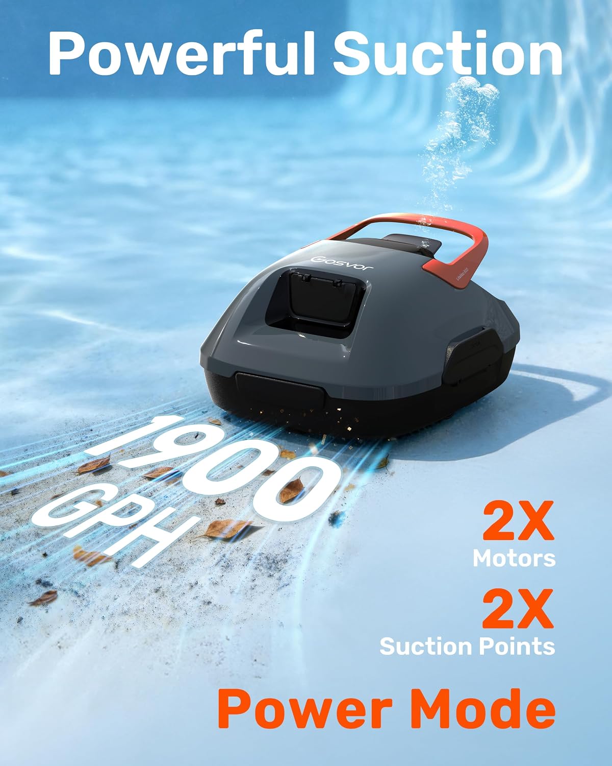 Thumbnail 1 de Gosvor Robotic Pool Cleaner Cordless – Efficient Cordless Pool Vacuum for Above Ground Pools