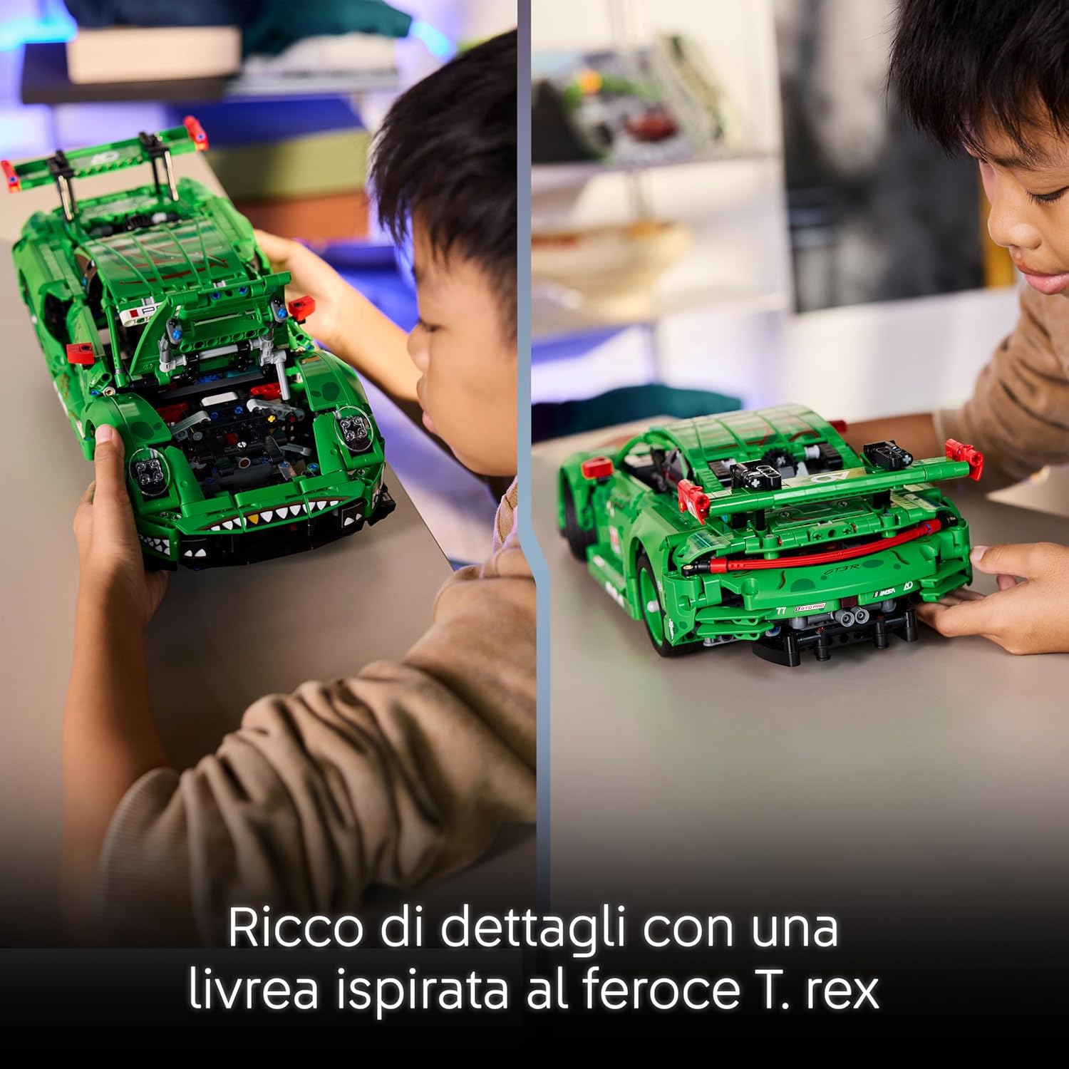 Detalle de LEGO Technic Auto Porsche 911 GT3 R Rexy AO Racing 42224 –Macchina da assemblare per ragazzi dai 11 anni