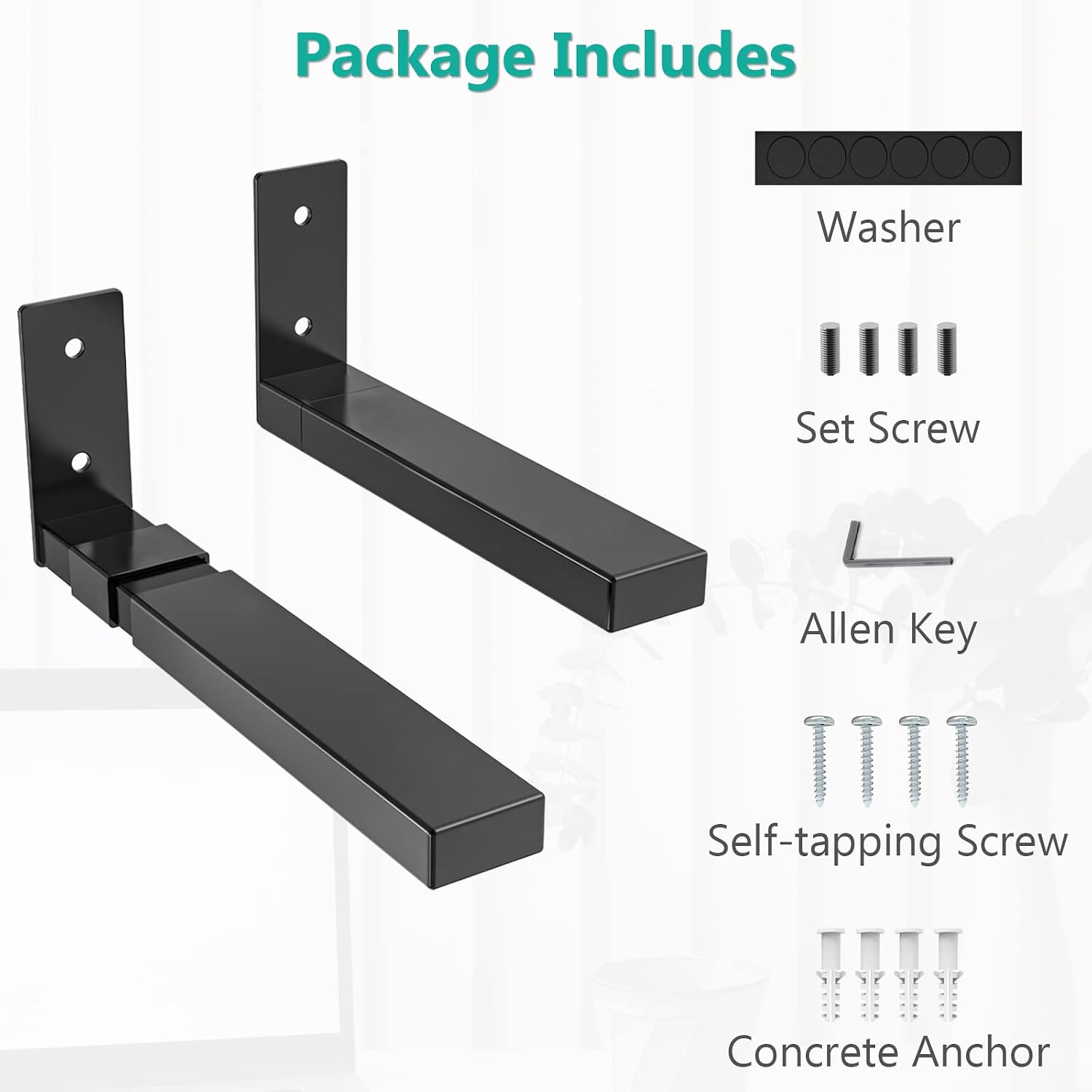 Thumbnail 6 de WALI Center Channel Speaker Wall Mount SLK201 – Universal Bracket for Soundbars (Up to 13.6 kg)