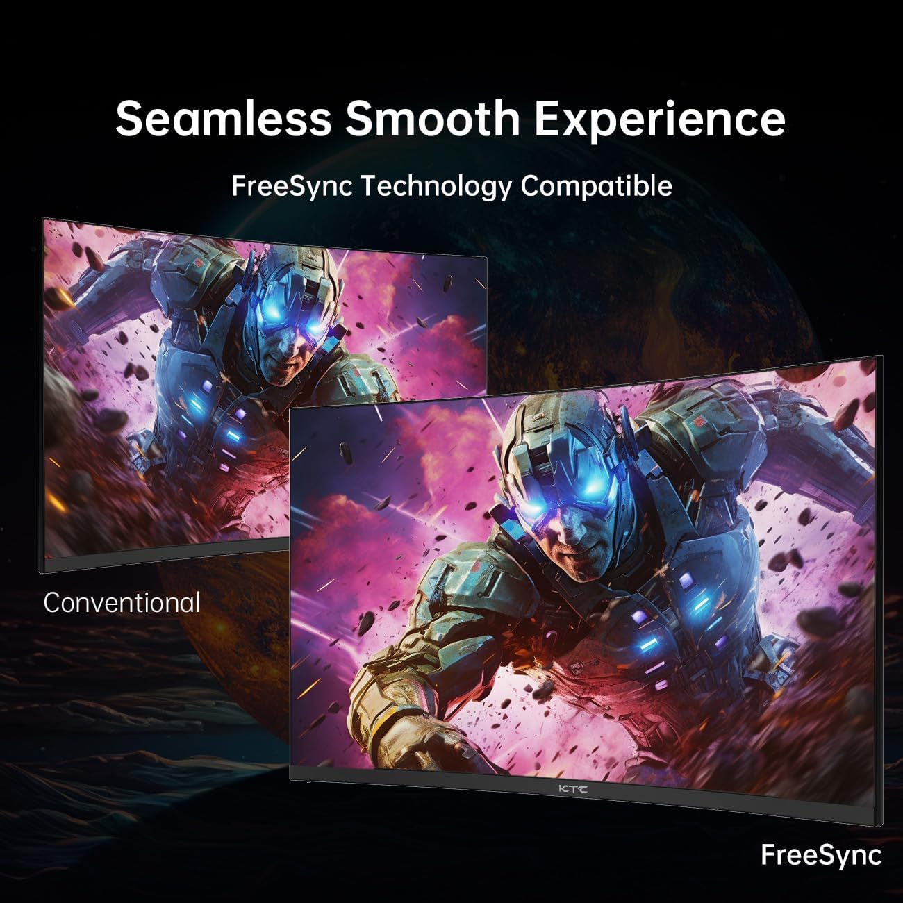 Thumbnail 1 de KTC 32 Inch Curved Gaming Monitor (H32S17CKTC) — FHD 1080P 165Hz, 1500R, FreeSync Premium, HDR, HDMI 2.0 & DisplayPort 1.4