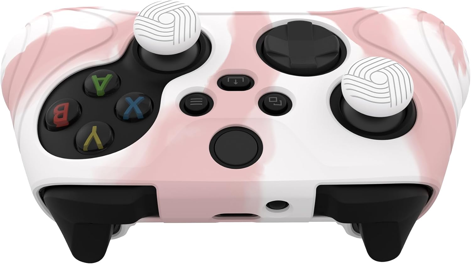 Thumbnail 3 de eXtremeRate PlayVital Samurai Edition anti-slip silicone grip skin for Xbox Series S/X controller (Pink White)