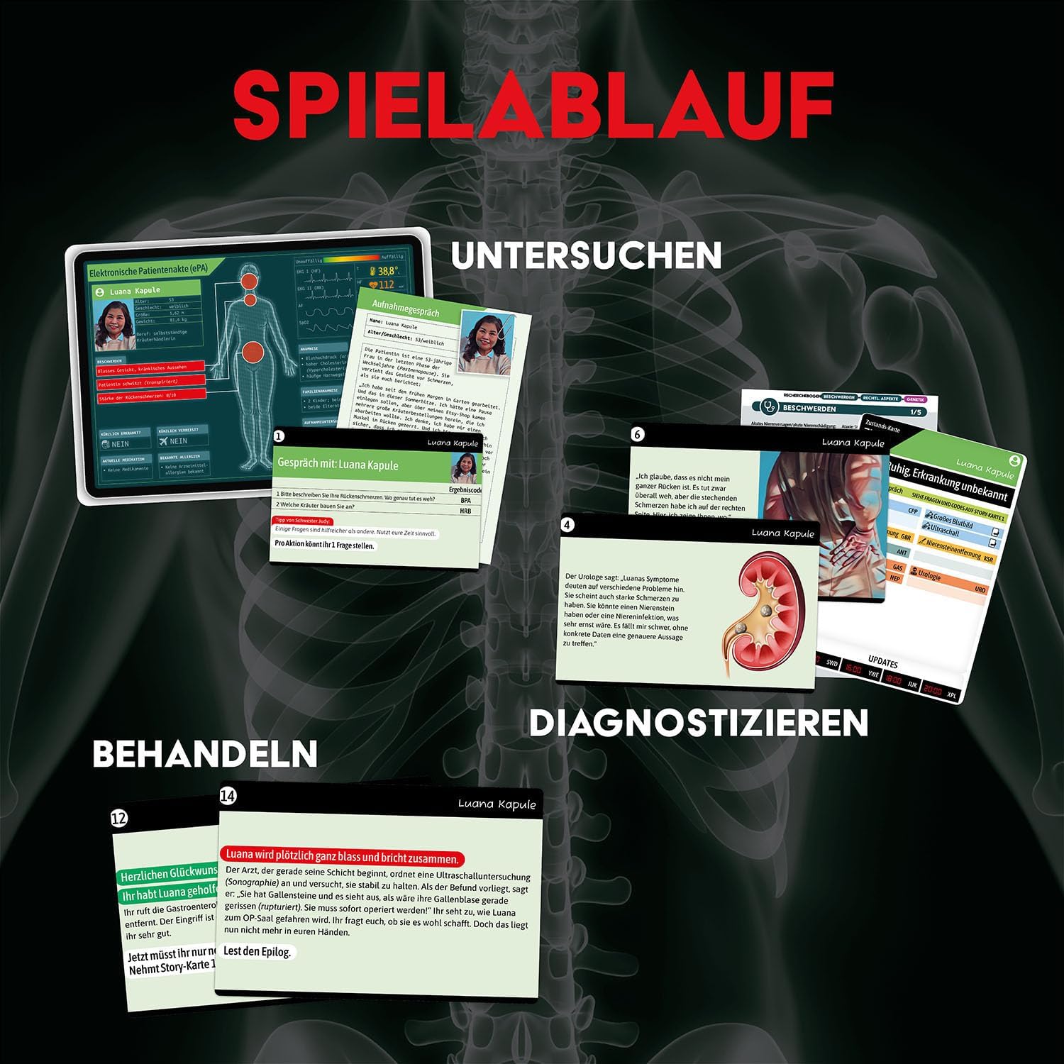 Detalle 2 de KOSMOS Medical Mysteries Rollenspiel ab 16 🎲