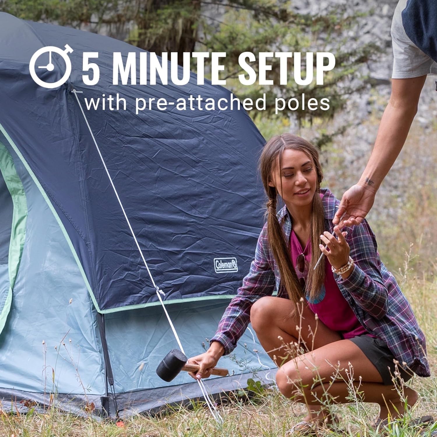 Thumbnail 2 de Coleman Skydome Tent (5-Minute Setup) 2/4/6/8-Person Weatherproof with Rainfly & Carry Bag