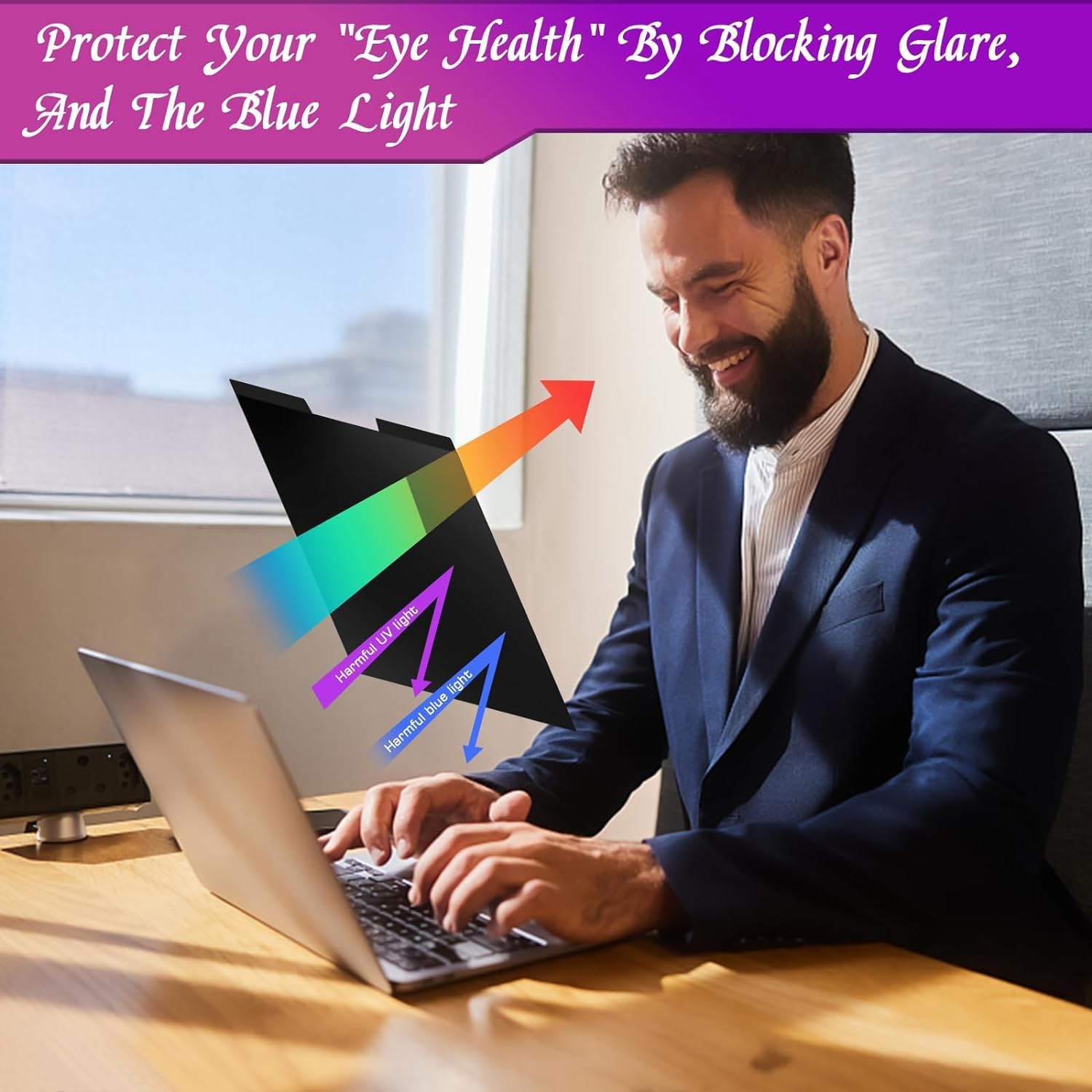 Thumbnail 4 de PYS PYS-CXFK14-16:10 14-Inch 16:10 Magnetic Privacy Screen, Anti-Glare