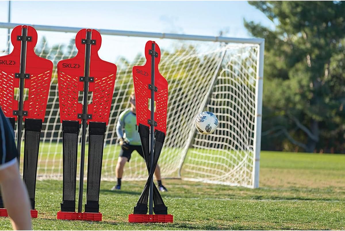 Detalle 1 de SKLZ Pro Training Defender – manekin treningowy do piłki nożnej, czerwony