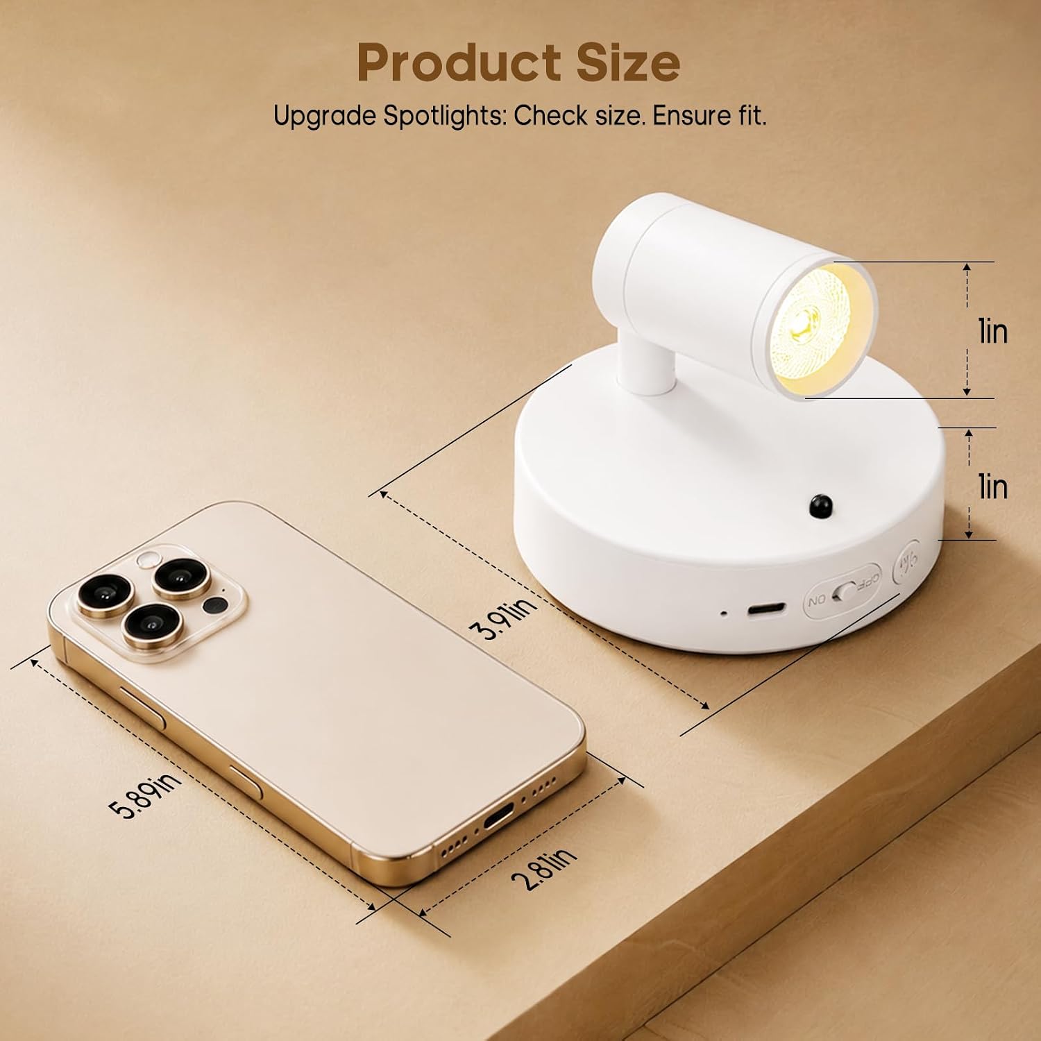 Detalle 2 de GOODEA Indoor Spotlights, 5500mAh Rechargeable