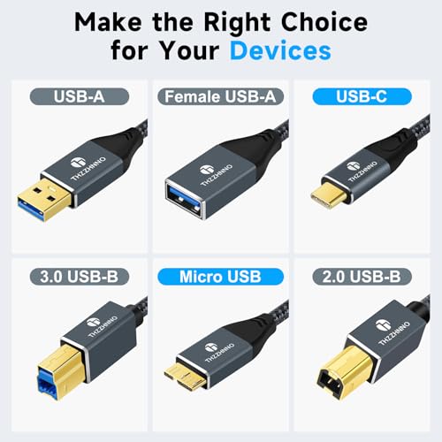 Detalle 1 de Thzzhnno Cable USB C a Micro B 0.5M 5Gbps