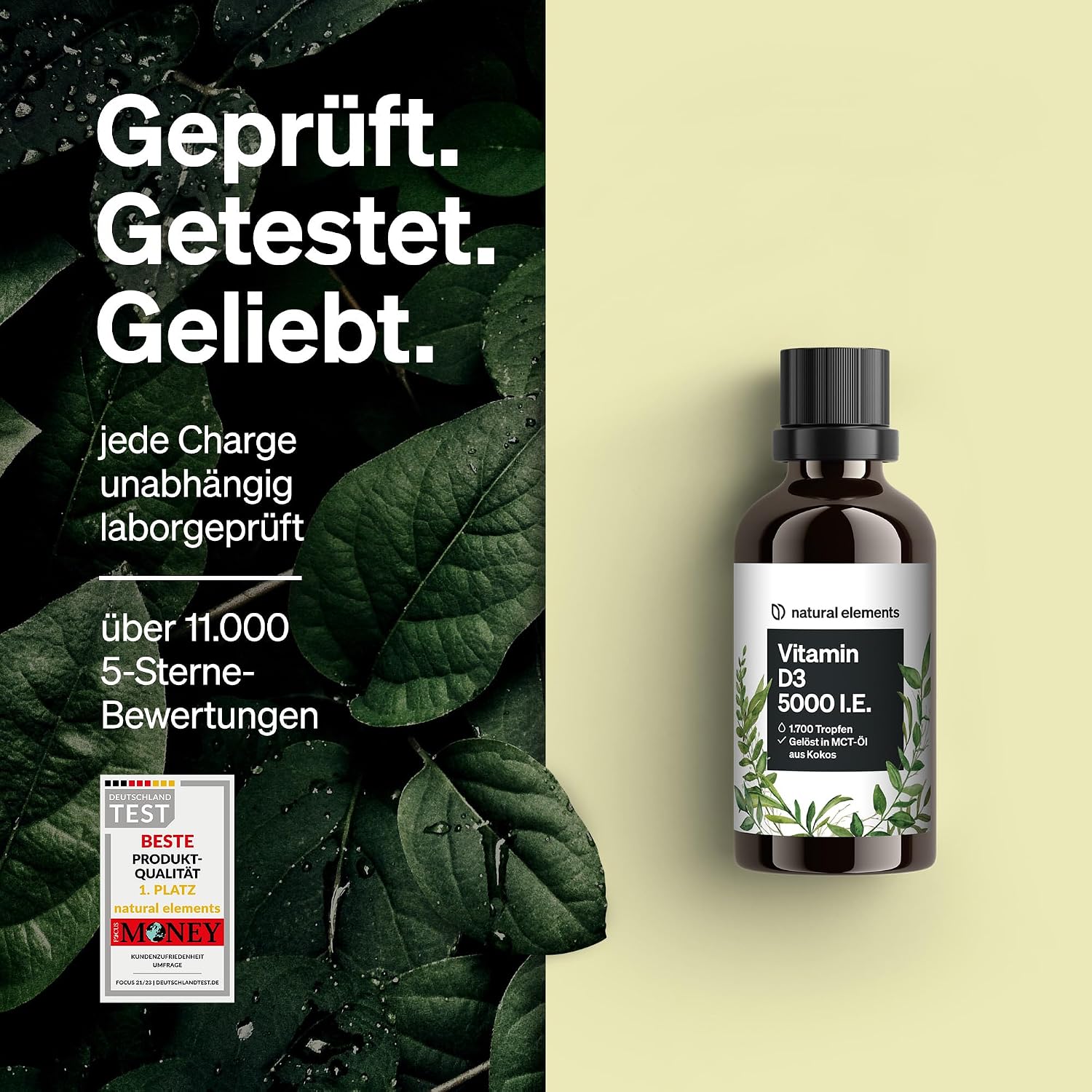 Thumbnail 4 de natural elements Vitamin D3 5000 I.E. Tropfen 💊