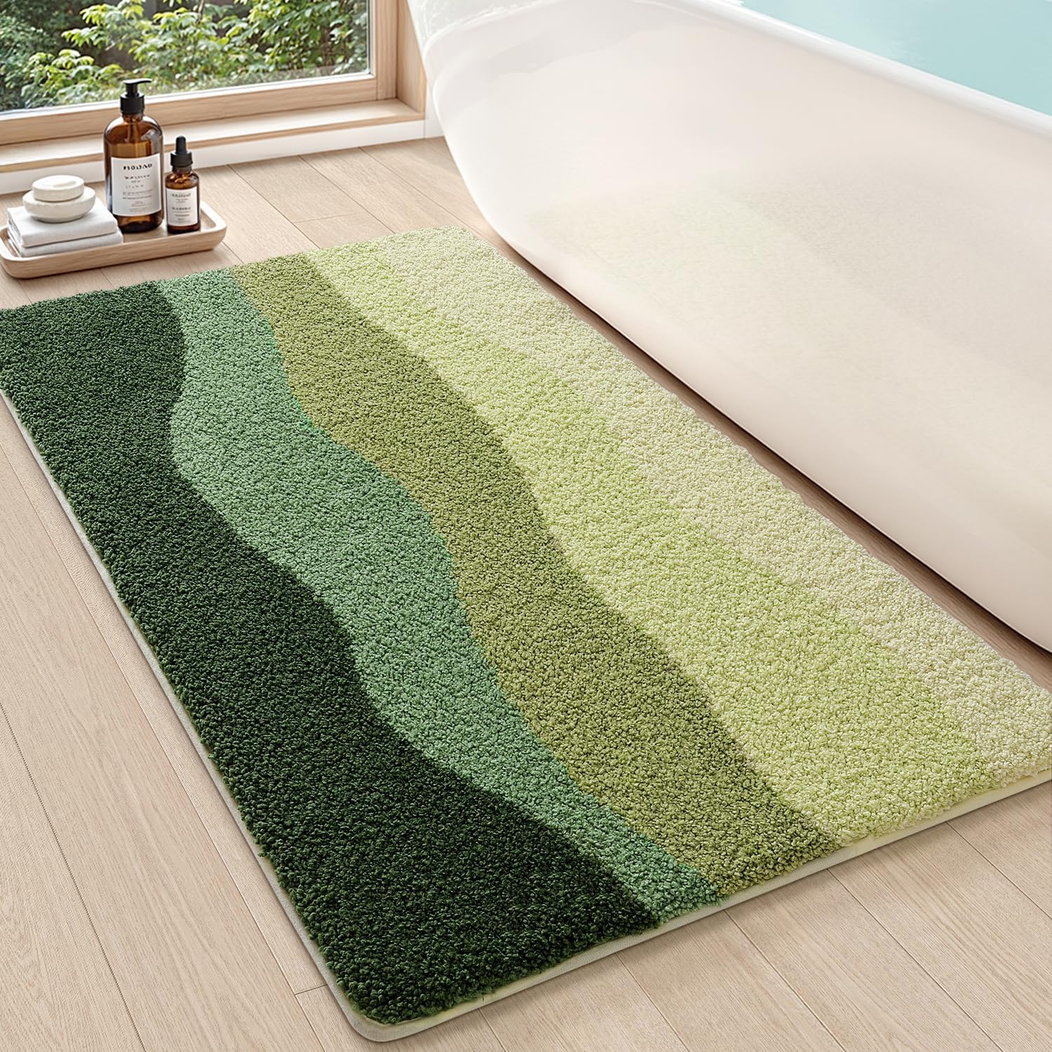 Detalle de DEXI Tapis salle de bain 60 x 110 cm antidérapant