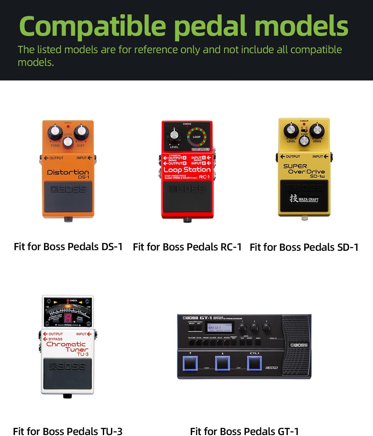 Detalle de Dexpt PSD-12W-0901000US 9V Guitar Pedal Power Supply, Center-Negative