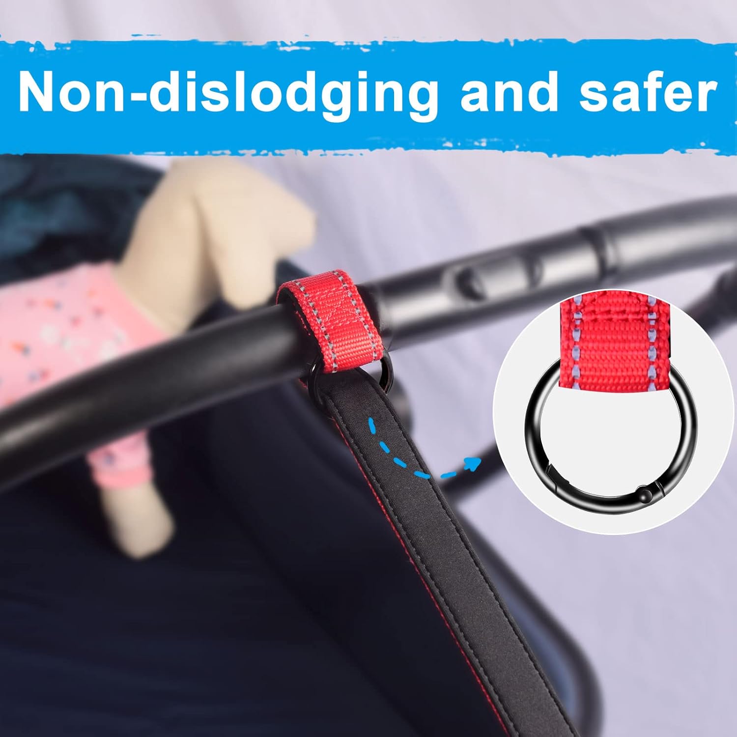 Thumbnail 1 de PetBonus Short Dog Lead Safety Wrist Strap for Retractable Leash (Red)