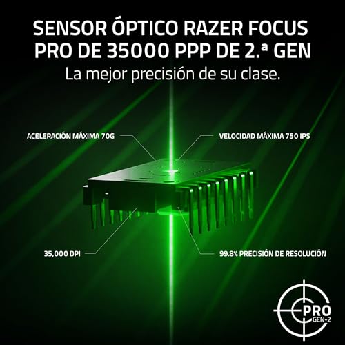 Detalle de Razer Viper V3 Pro: ratón inalámbrico ultraligero para esports, 54 g y precisión extrema