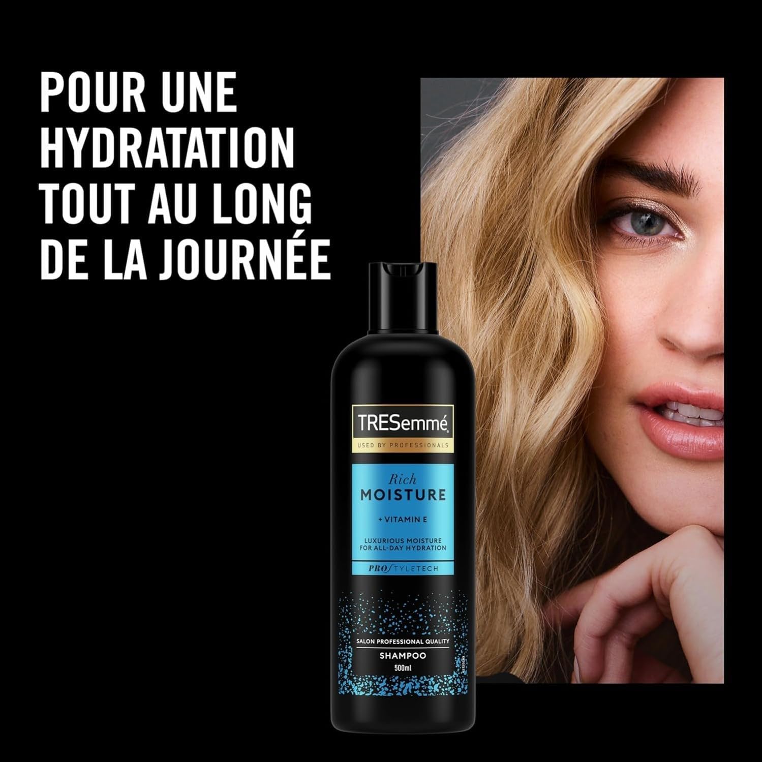 Thumbnail 2 de TRESemmé Rich Moisture Set Shampoo + Après-shampooing pour cheveux secs et abîmés (vitamine E) — 400 ml + 400 ml