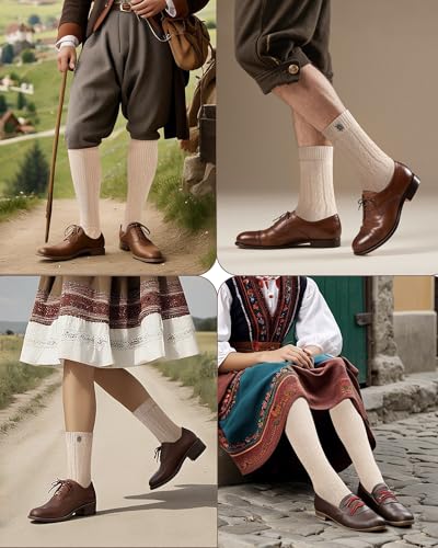 Thumbnail 8 de Effeet Kurze Trachtensocken für Herren & Damen – 1 Paar mit Edelweiß-Anstecker