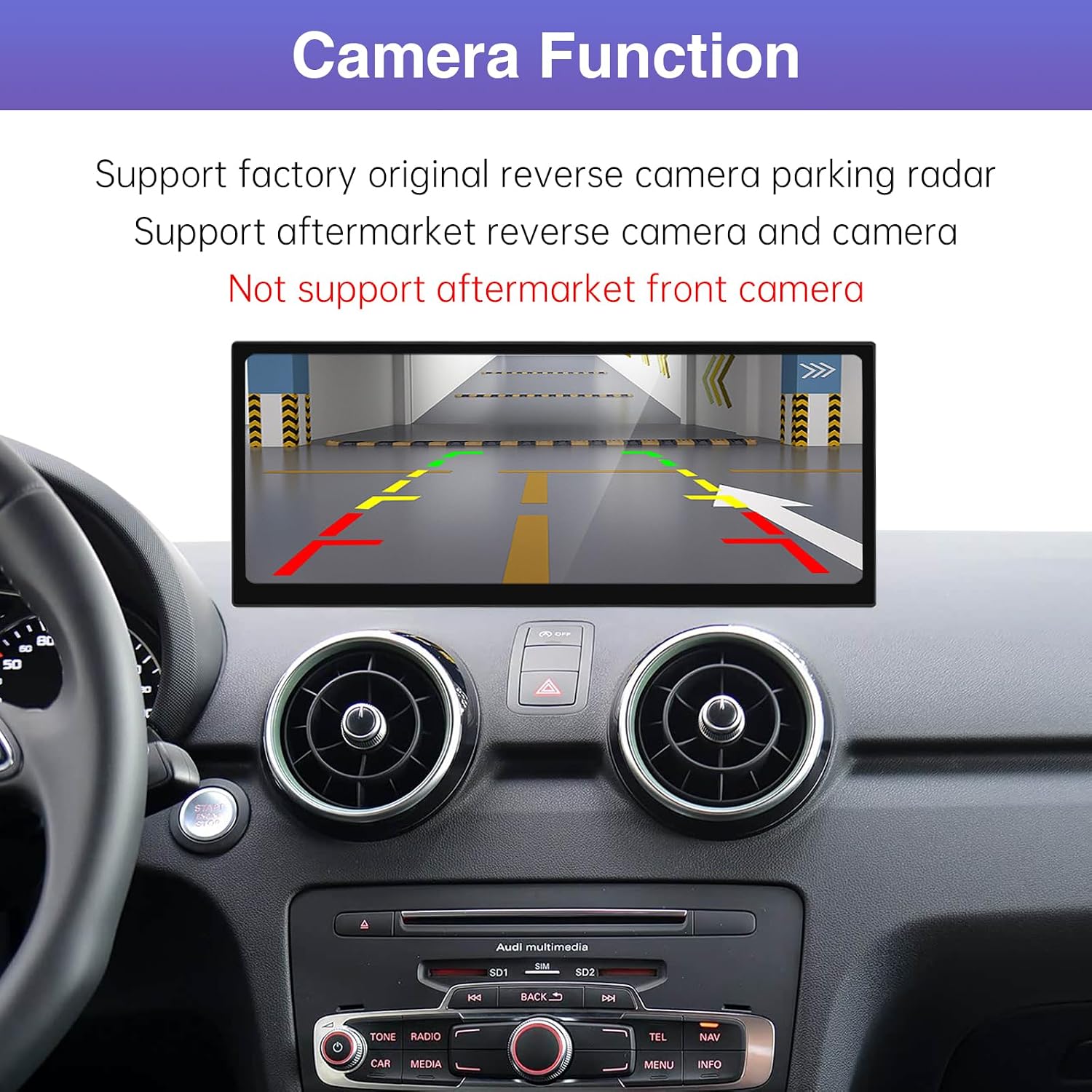Thumbnail 4 de Road Top autoradio CarPlay/Android Auto senza fili da 12,3" per Audi A1 2012-2018