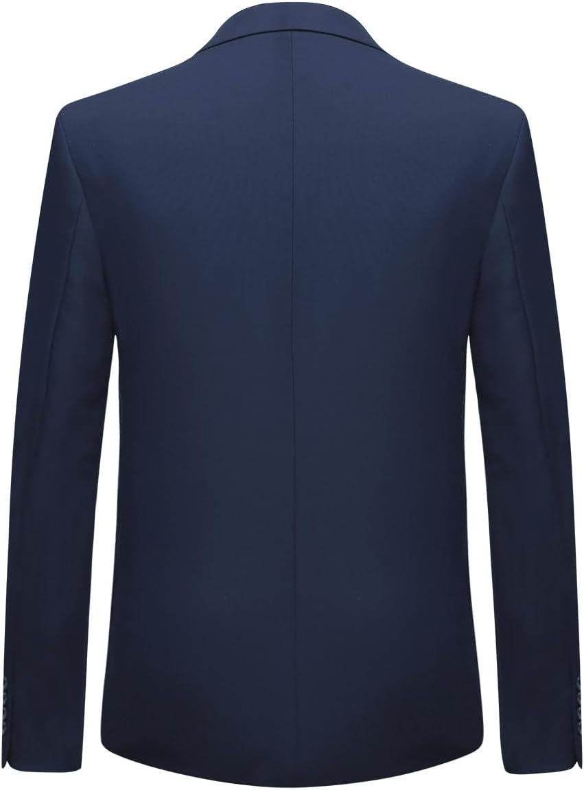 Detalle de Allthemen Herrenanzug 2-teilig Slim Fit – Business- und Hochzeitsanzug für Männer