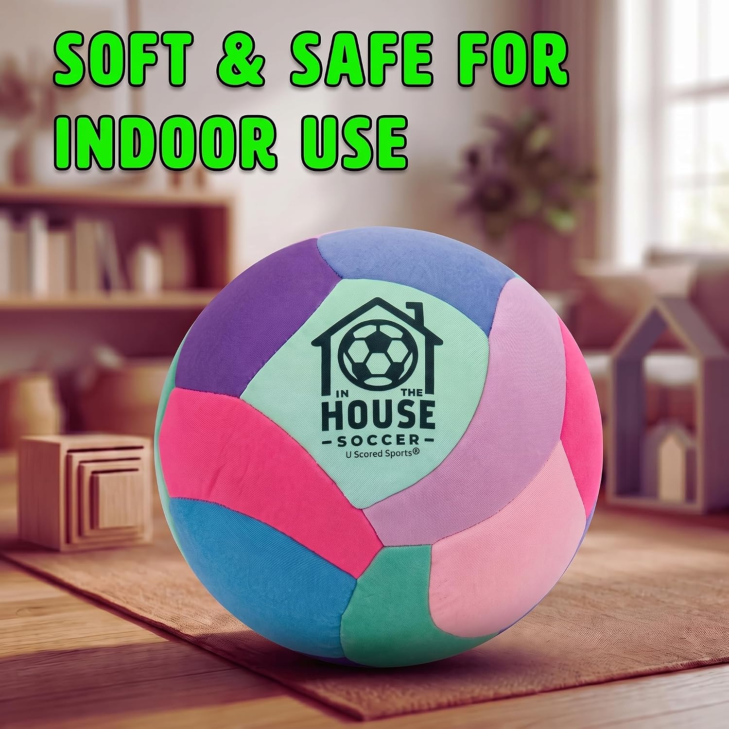 Thumbnail 1 de U Scored Sports In The House Size 4 Padded Indoor Soccer Ball