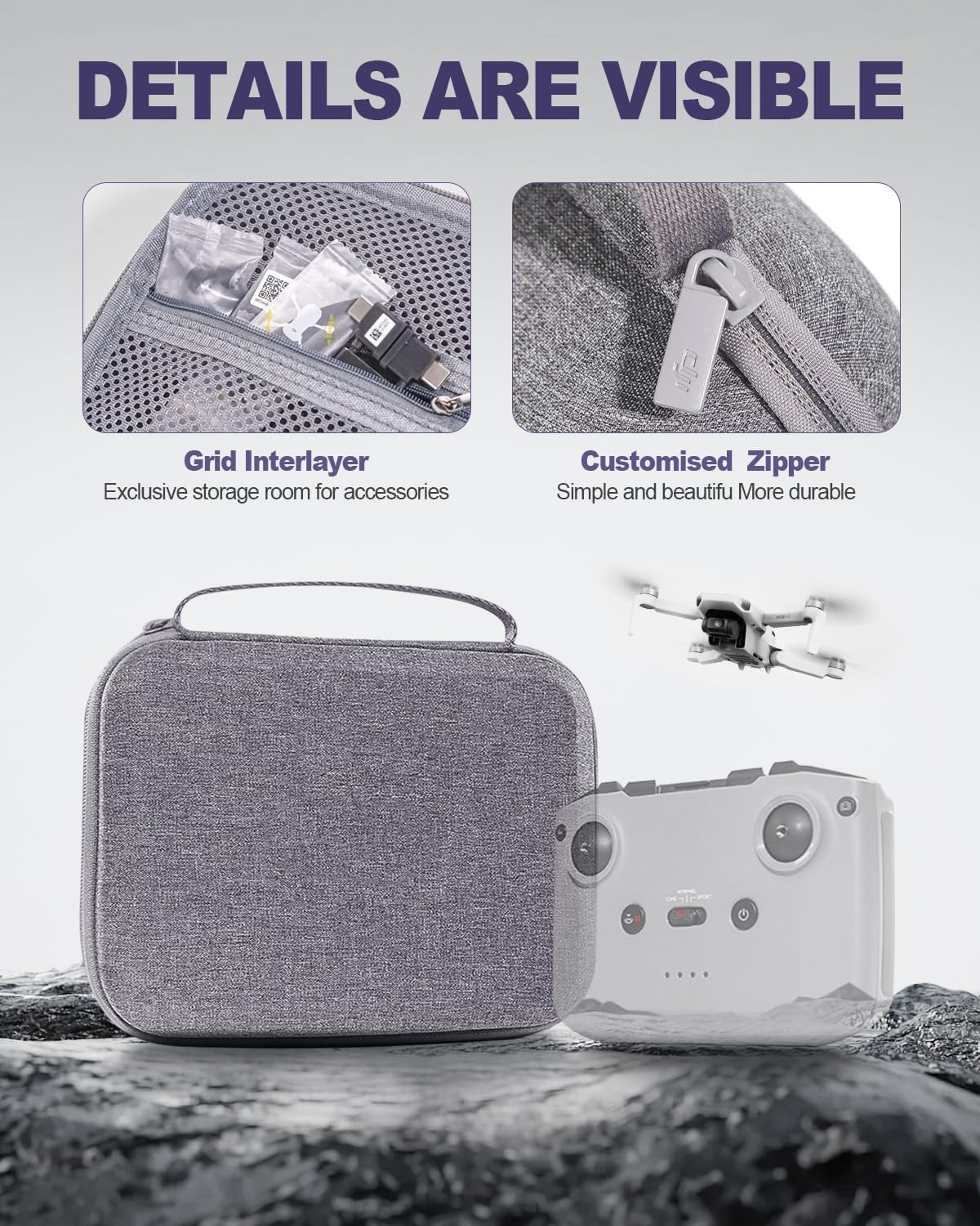 Thumbnail 5 de LINGHUANG Mini 4K Case: Compact Waterproof Travel Storage Bag for DJI Mini series
