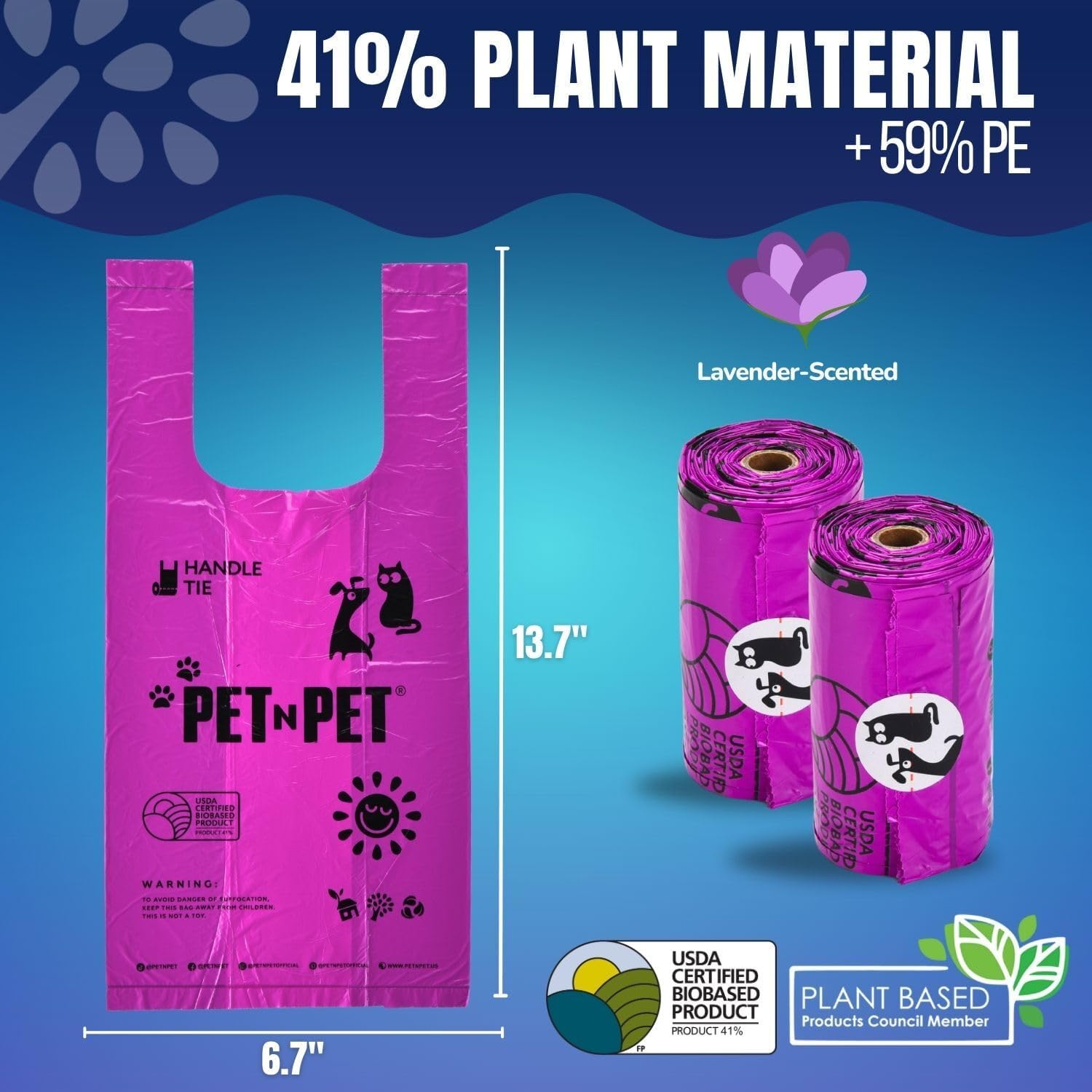 Thumbnail 4 de PET N PET Dog Poop Bags 210 count