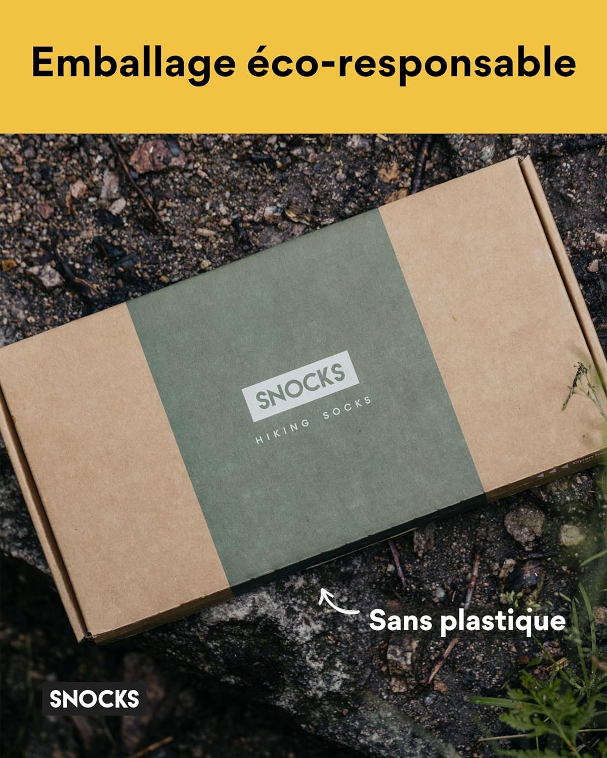 Thumbnail 4 de Snocks Chaussettes Randonnée Légères en Laine Mérinos – Anti-Ampoule, Tailles 35-50
