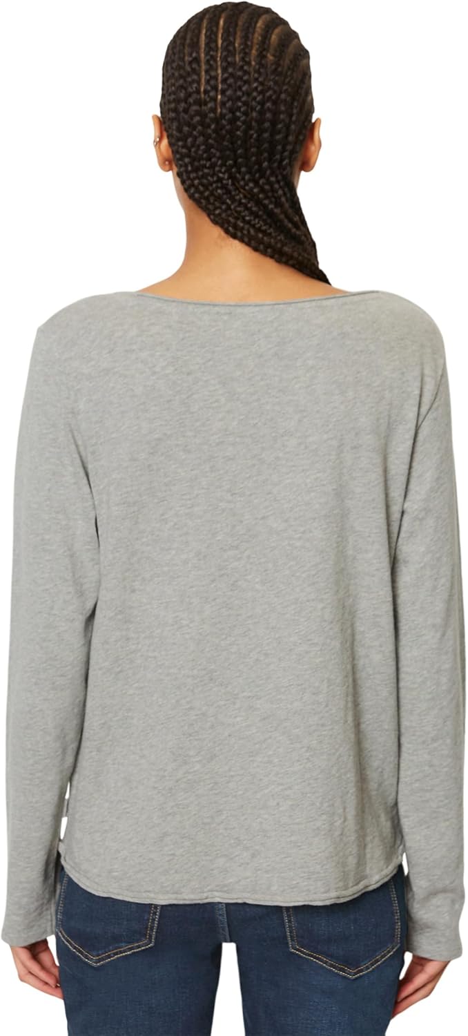 Thumbnail 2 de Marc O'Polo Damen Langarmshirt aus Bio-Baumwolle mit Logo – klassisch, nachhaltig und vielseitig