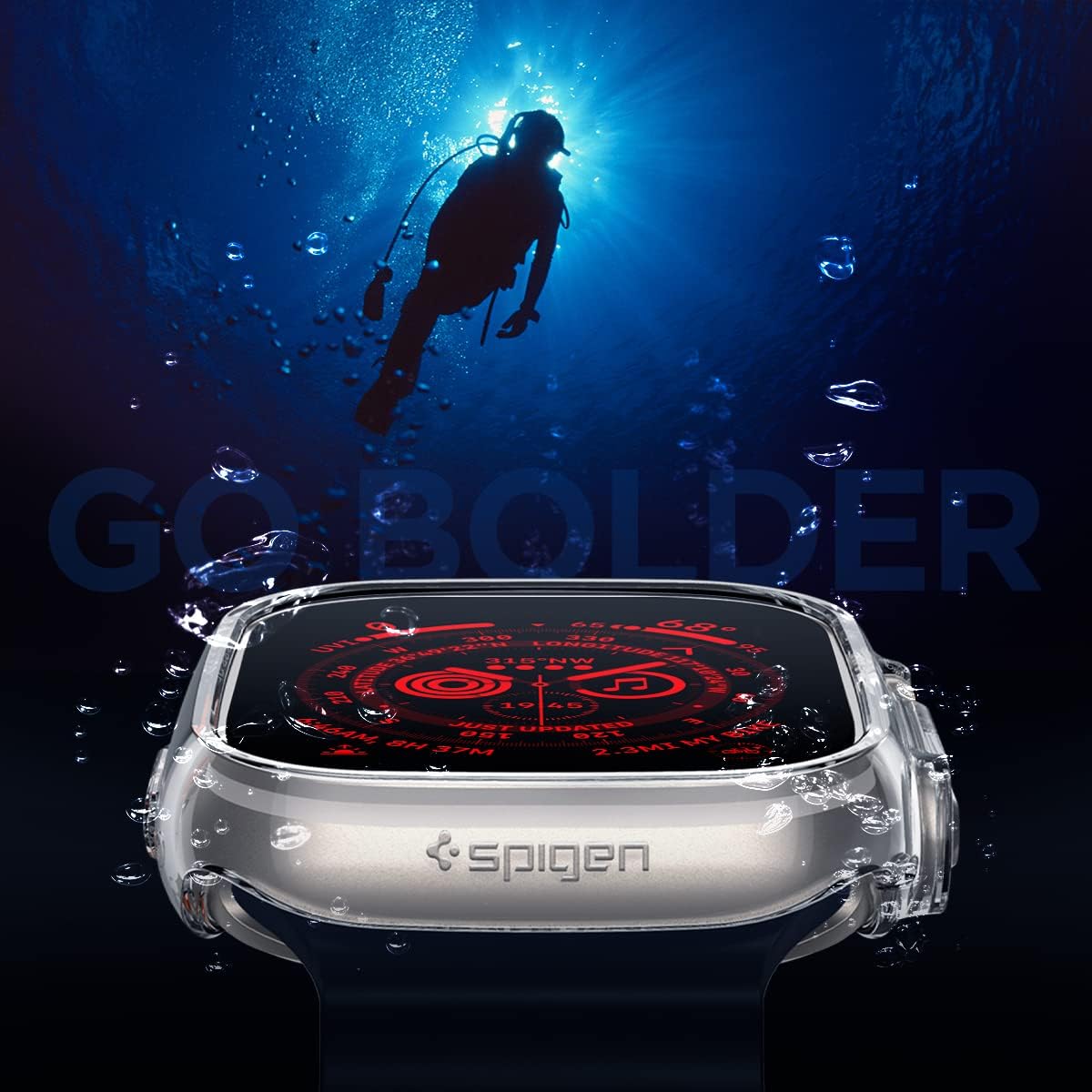 Thumbnail 2 de Cover Spigen Thin Fit in policarbonato trasparente per Apple Watch Ultra 3/Ultra 2/Ultra 1 49 mm