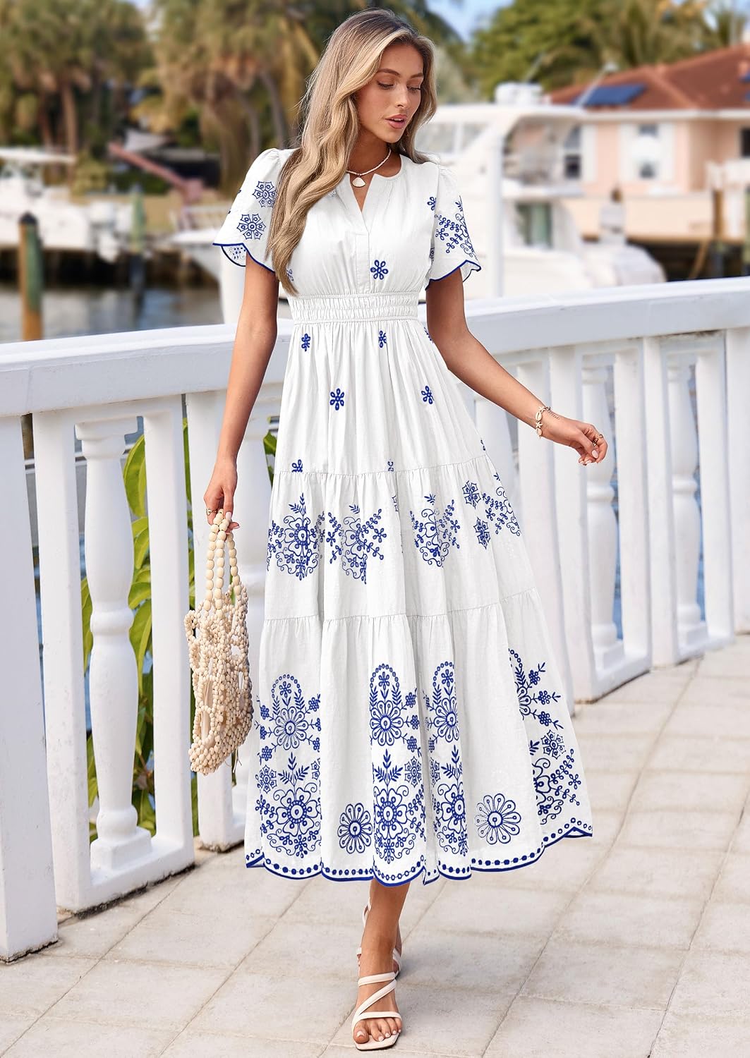 Thumbnail 5 de PRETTYGARDEN Summer Dress for Women 2026 Floral Boho Maxi with Pockets