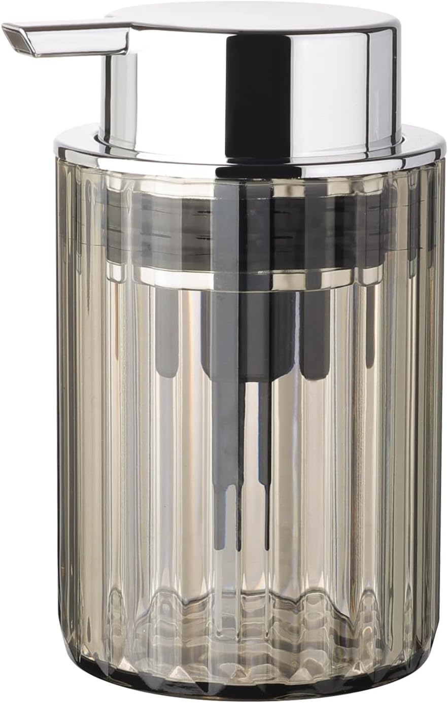 Thumbnail 1 de Soap Dispenser, Plastic Liquid Lotion Dispenser 250ml — Transparent Grey with Large Pump