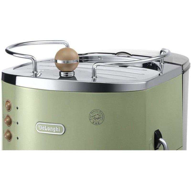 Thumbnail 2 de Cafetera Espresso DeLonghi Icona Vintage 1,4 L – 15 Bares, 2 Tazas, Verde