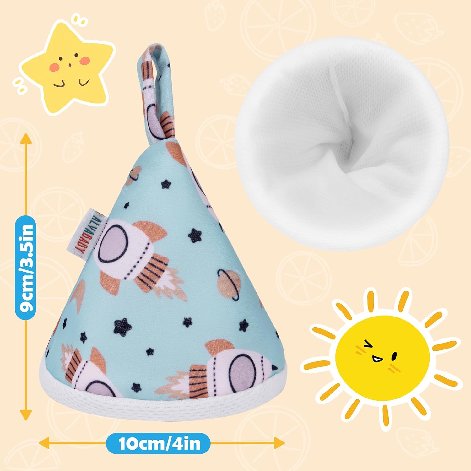 Detalle de ALVA ALVABABY 男の子用おしっこカバー 4層構造・洗って繰り返し使える4個セット