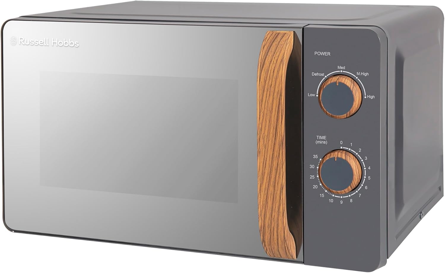 Thumbnail 2 de Russell Hobbs RHMM713G Micro-ondes compact 700 W – style scandinave et finition bois