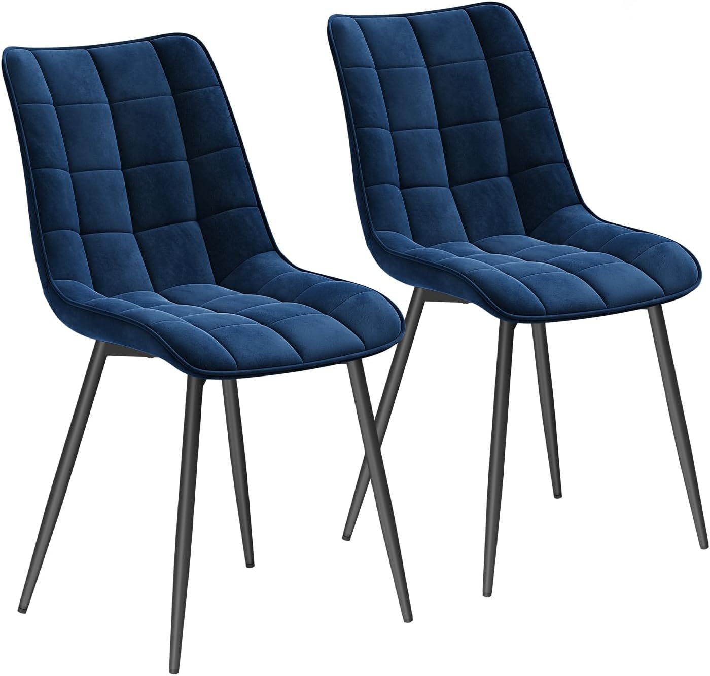 Detalle de WOLTU Esszimmerstühle 6er Set – gepolstert, Samt, Rückenlehne