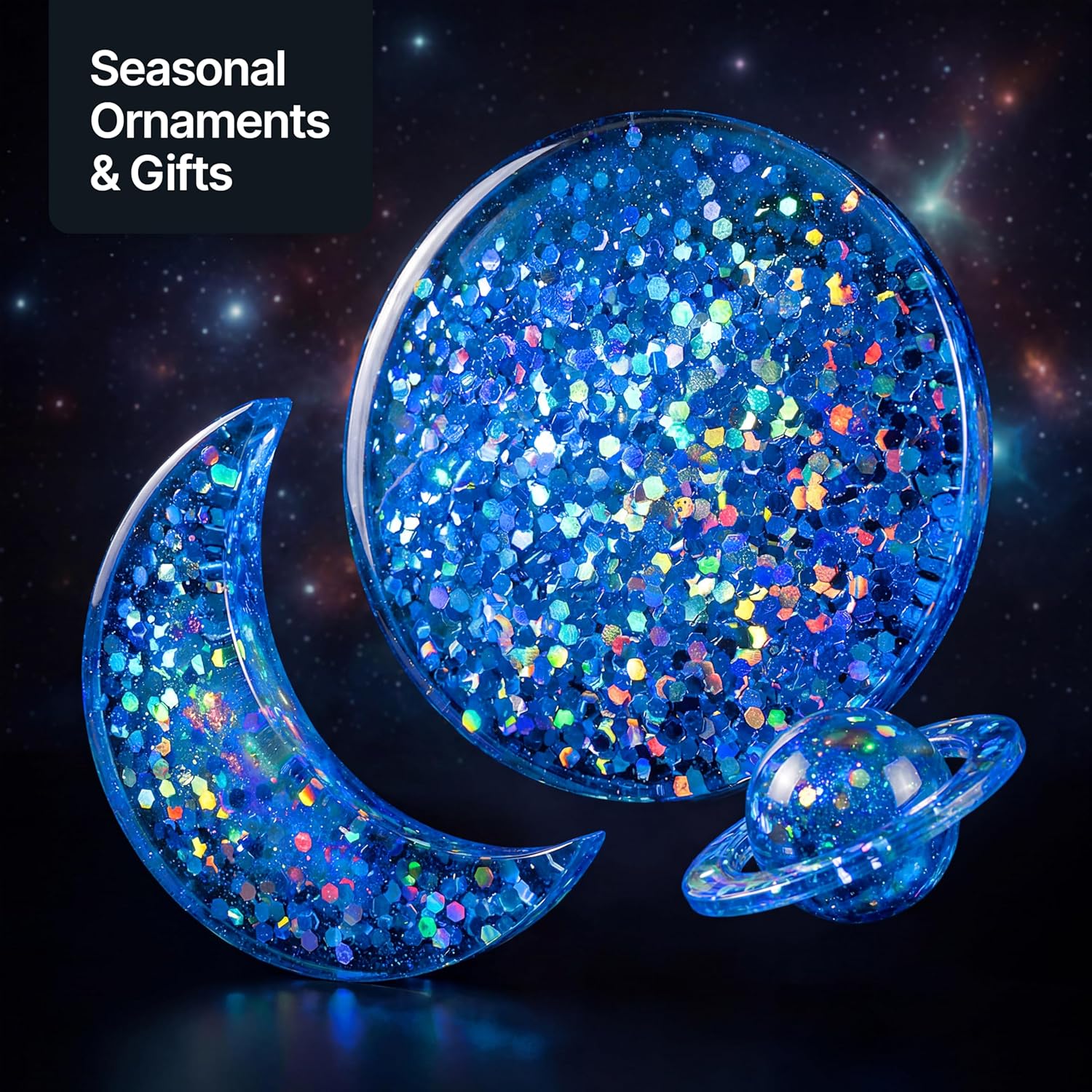 Thumbnail 6 de Craft Glitter Sapphire Blue, 100g