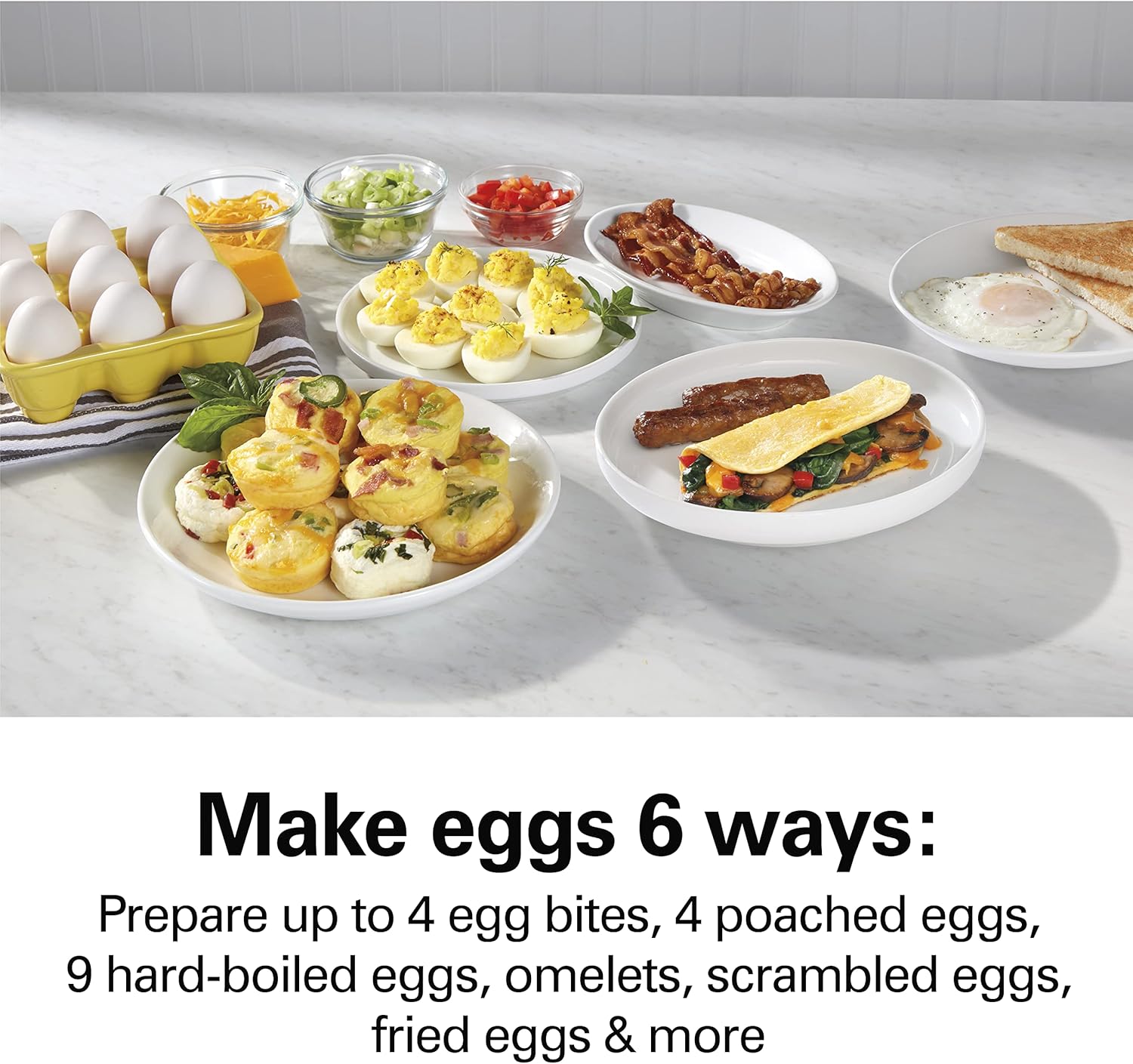 Detalle 2 de Hamilton Beach 6-in-1 Egg Cooker with 5.25" Skillet