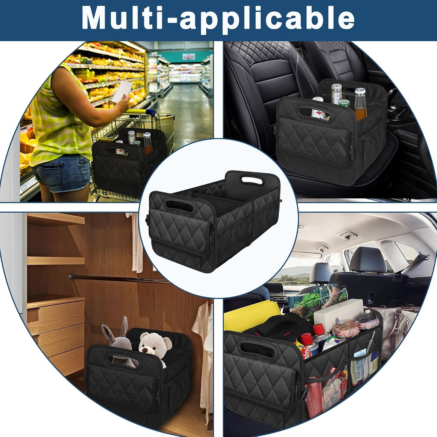Thumbnail 5 de Deosk Car Trunk Organizer 6-pocket, Large