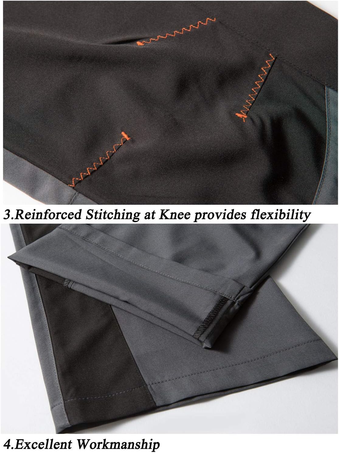 Detalle 1 de TBMPOY Men’s Outdoor Hiking Pants, Quick-Dry, Water-Resistant, Zip Pockets