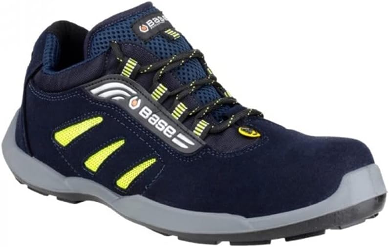 Detalle 2 de BASE Protection Frisbee ESD – Chaussure de sécurité anti-statique S1P, bleu et jaune, taille 49