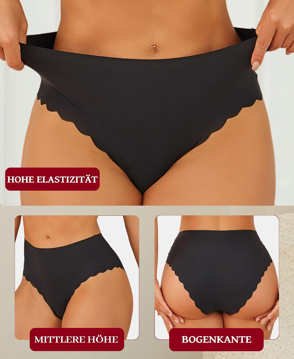 Thumbnail 3 de Nahtlose High-Waist Unterhose 6er-Pack