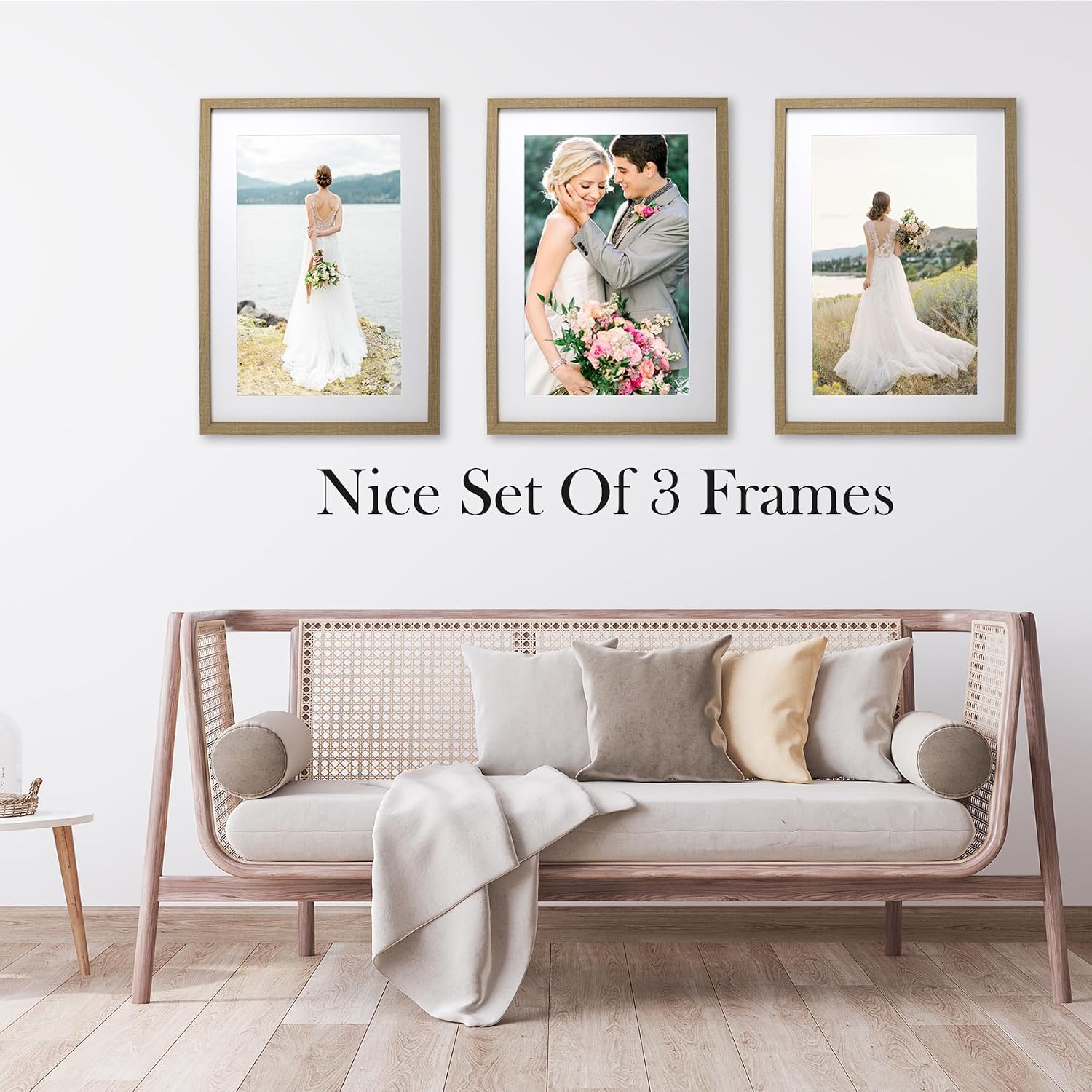 Thumbnail 6 de YiPinYin 40x60cm Wooden Picture Frame Set