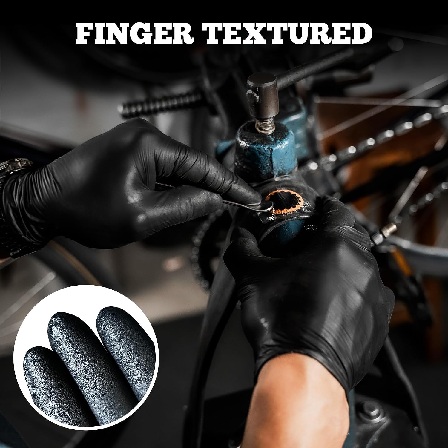 Detalle de TitanFlex Nitrile Exam Gloves 6-mil