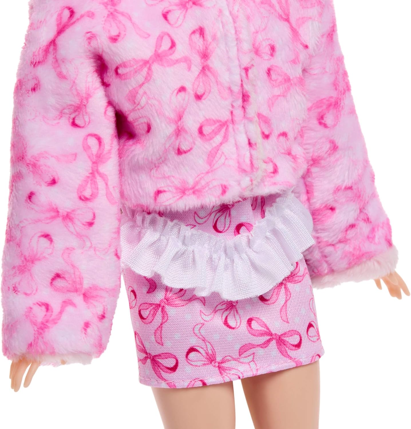 Detalle 2 de Barbie Cutie Reveal Dolci Fiocchi: bambola con agnellino di peluche e trasformazioni charming