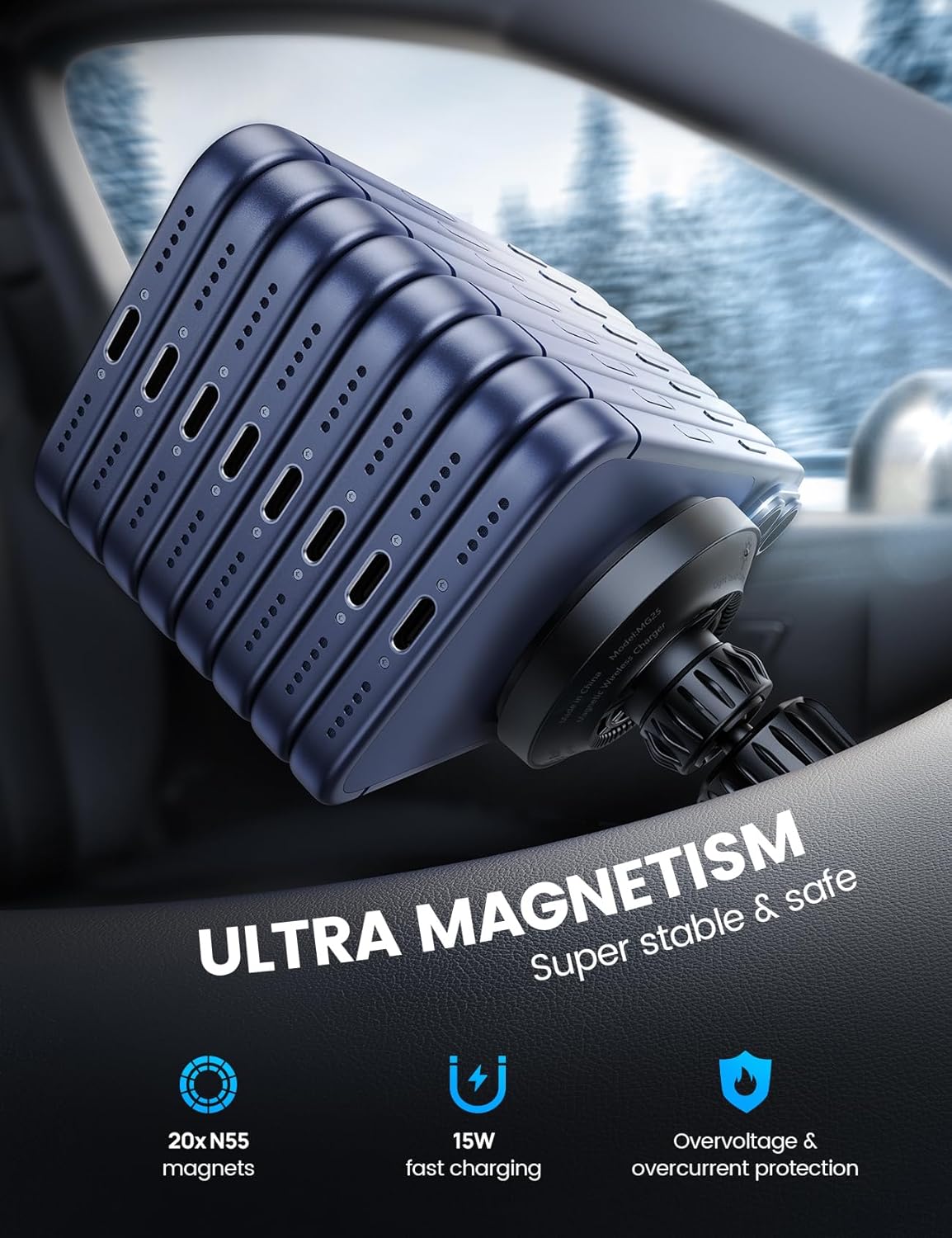 Thumbnail 3 de Lamicall Qi2 15W MagSafe Car Mount