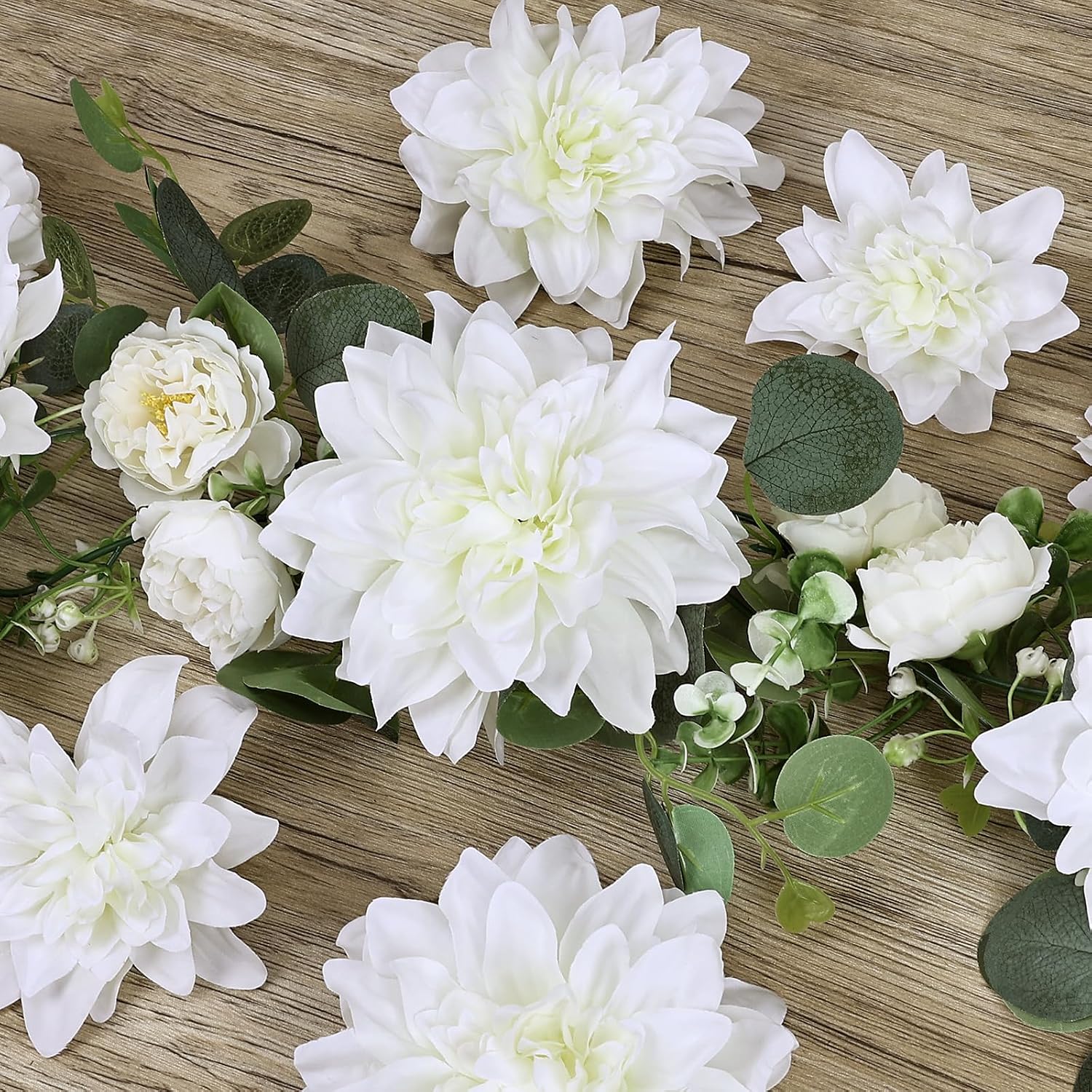 Detalle de XOETCP Artificial Dahlia Flowers, Silk