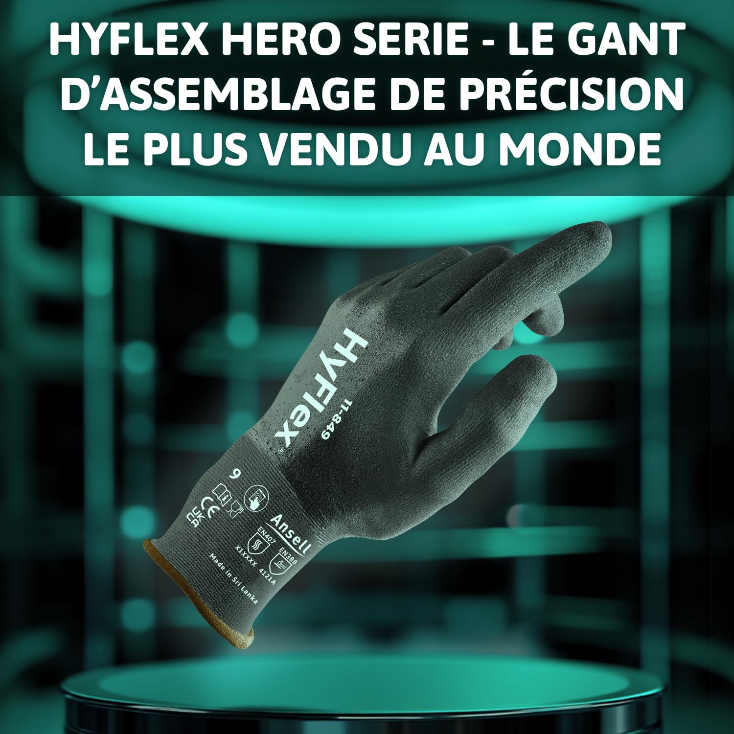 Thumbnail 4 de Ansell HyFlex 11-849 gants 12 paires 🧤