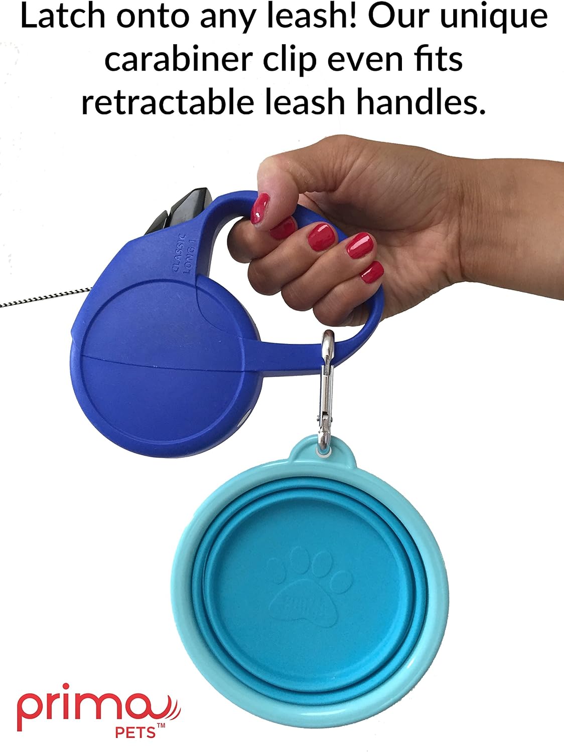 Detalle de Prima Pet Silicone Travel Bowl 1.5-Cup