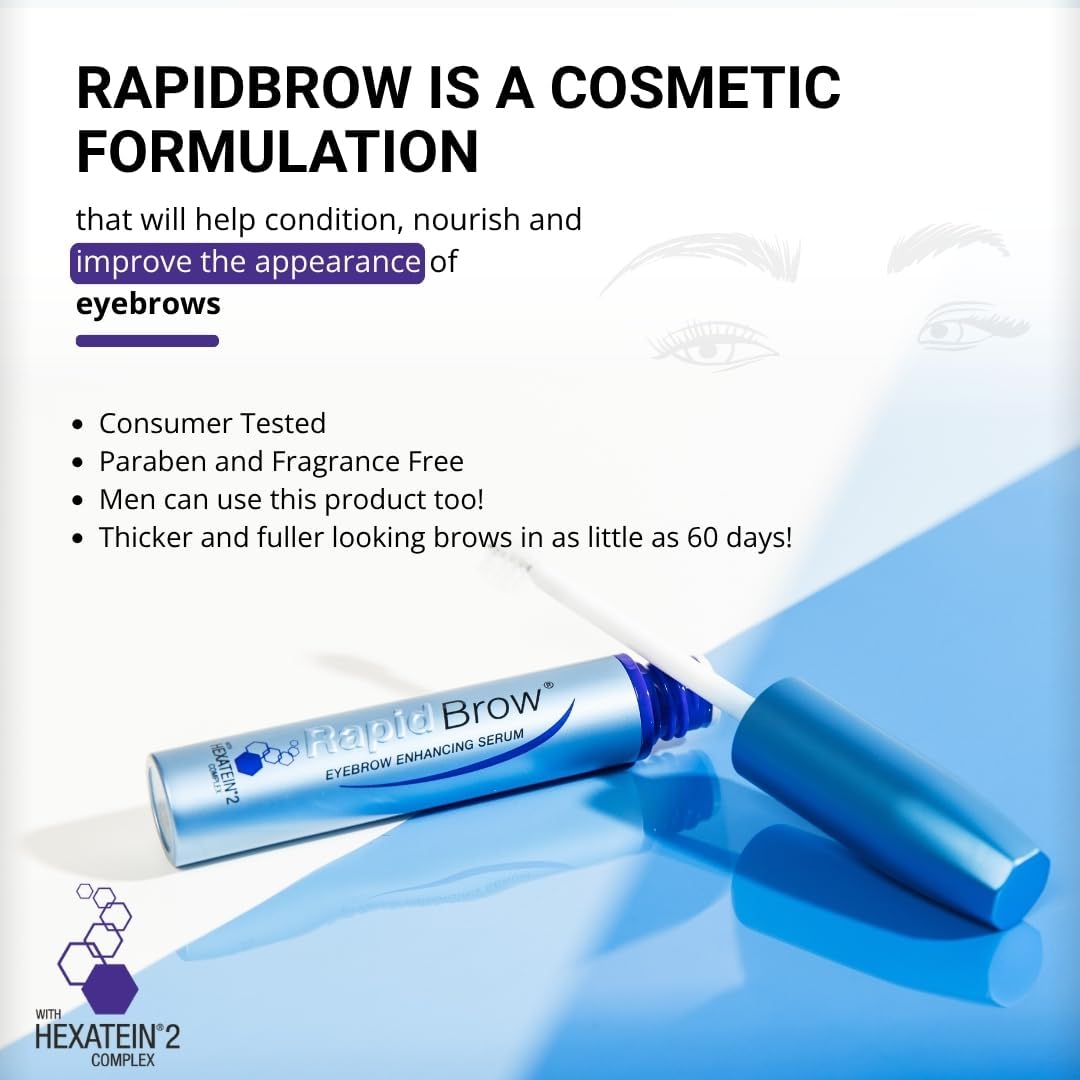 Detalle 2 de rapidBrow Eyebrow Enhancing Serum (3 mL) with HEXATEIN 2 Complex