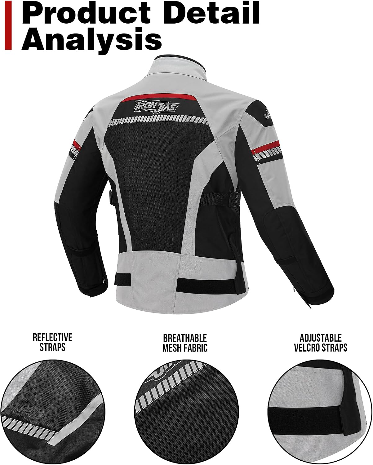 Thumbnail 6 de BORLENI Motorradjacke Sommer Herren
