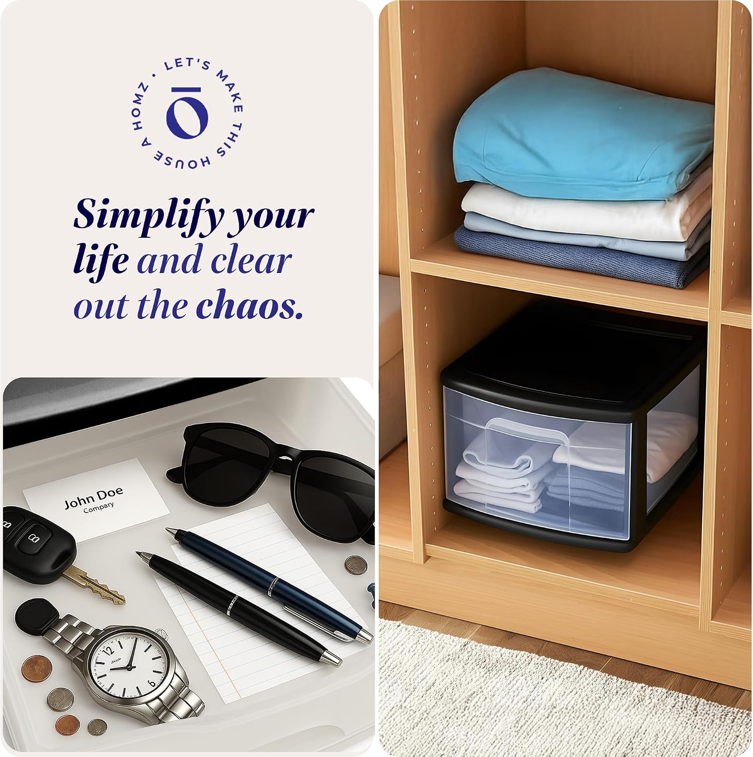Thumbnail 6 de HOMZ Plastic Drawer Storage Cart