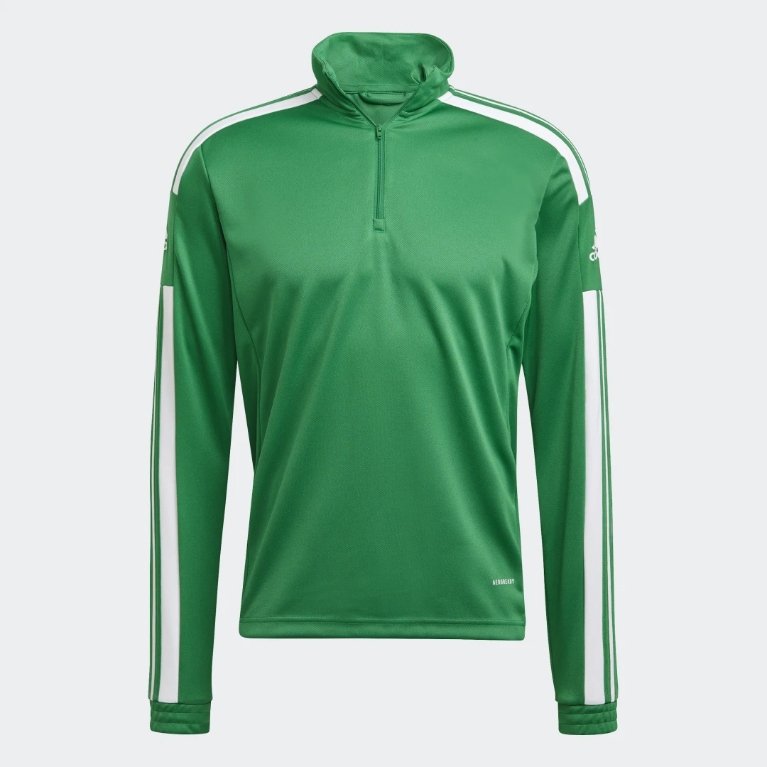 Detalle de Sudadera entrenamiento Squadra 21 de Adidas: comodidad y rendimiento en verde