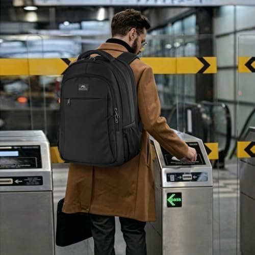 Detalle de MATEIN Sac à Dos 17 Pouces Antivol — Sac ordinateur portable professionnel, grande capacité et sécurité